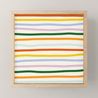 Retro Rainbow Stripe Mini Art Print Gallery Image 1