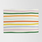 Retro Rainbow Stripe Rug Gallery Image 2