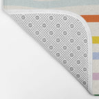 Retro Rainbow Stripe Bath Mat Gallery Image 2
