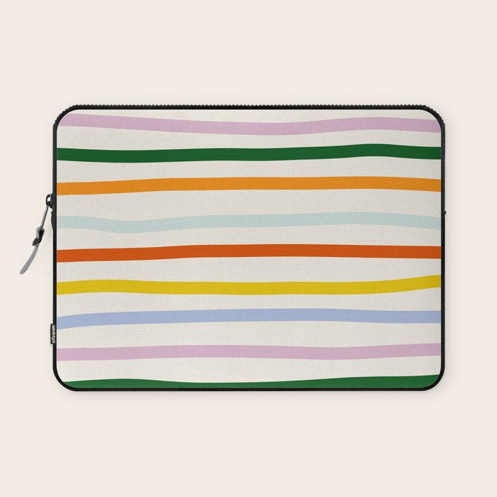 Retro Rainbow Stripe Laptop Sleeve Gallery Image 1