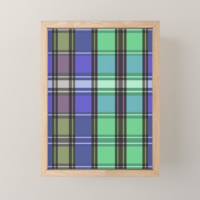 Fusion Colorful Toned Grids B Mini Art Print Gallery Image 1