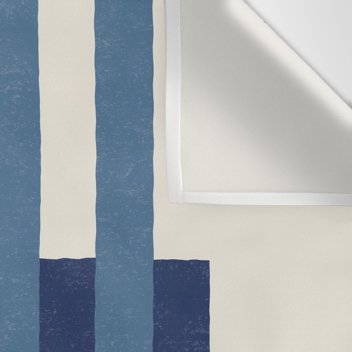 Lines Aligned - Blue Navy Wall Tapestry Gallery Image 3