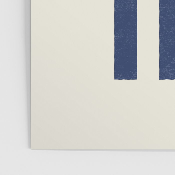 Lines Aligned - Blue Navy Poster Gallery Image 3