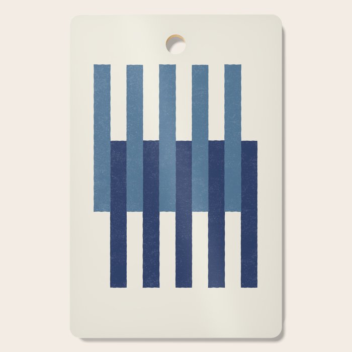 Lines Aligned - Blue Navy Cutting Board Gallery Image 1