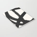 Abstract Black and White Organic Shape Elegant Monochrome Pattern Notebook Gallery Image 3