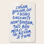 French Words Cutting Board Gallery Image 1