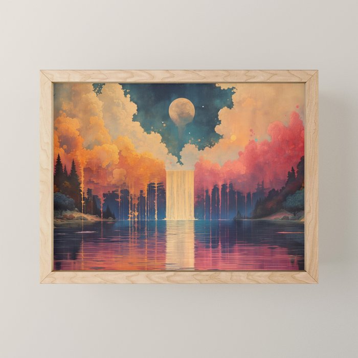 Moon River I Mini Art Print Gallery Image 1