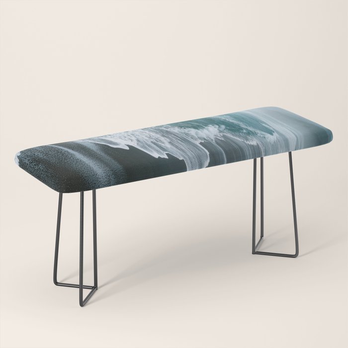 Misty Shoreline - Moody Ocean Photography Print Bench Gallery Image 1
