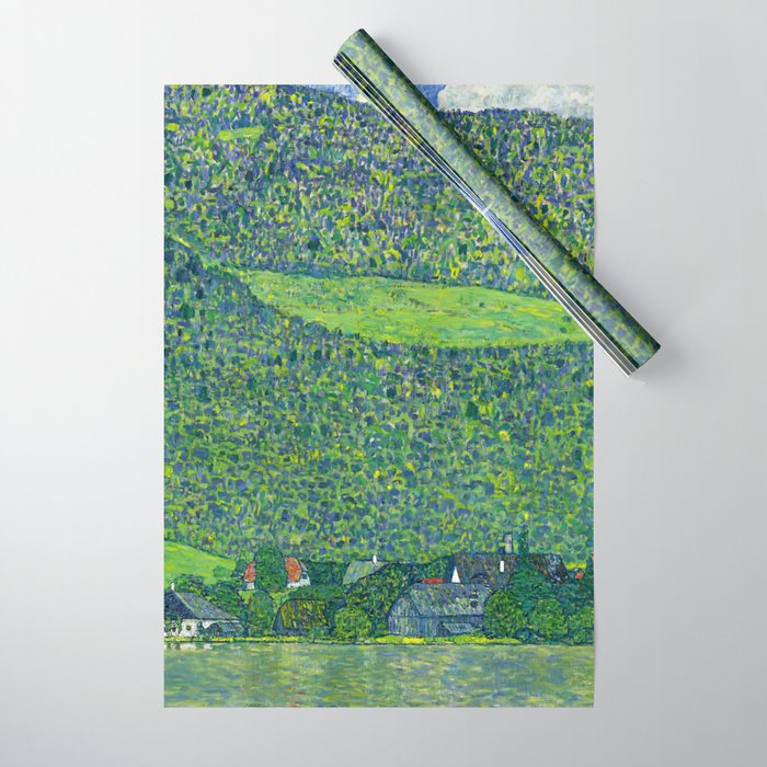 Gustav Klimet "Litzlberg on Lake Attersee" Wrapping Paper Gallery Image 1