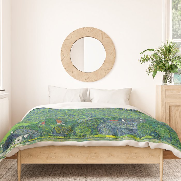 Gustav Klimet "Litzlberg on Lake Attersee" Duvet Cover Gallery Image 3