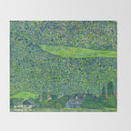 Gustav Klimet "Litzlberg on Lake Attersee" Throw Blanket Gallery Image 2