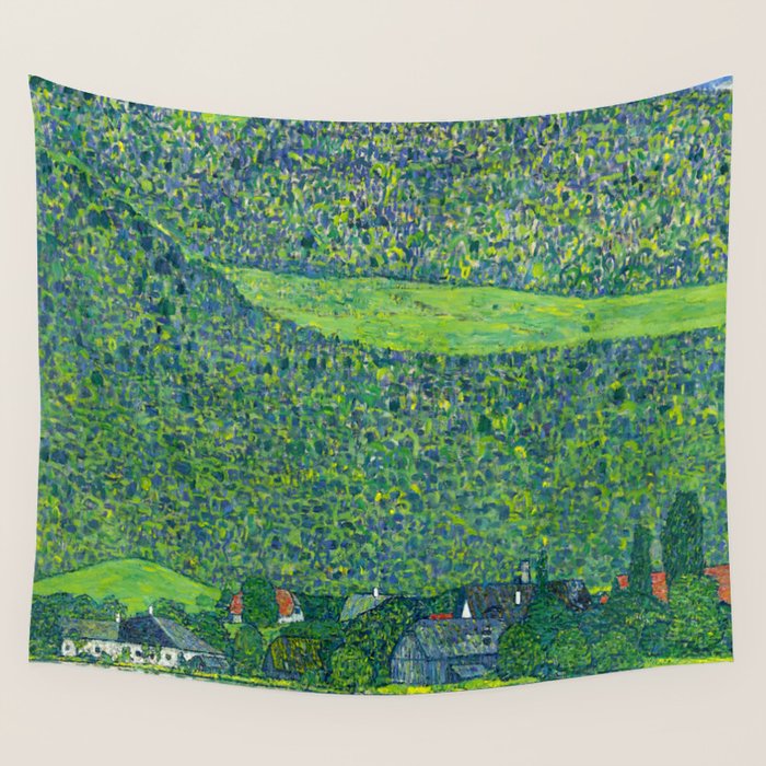 Gustav Klimet "Litzlberg on Lake Attersee" Wall Tapestry Gallery Image 4