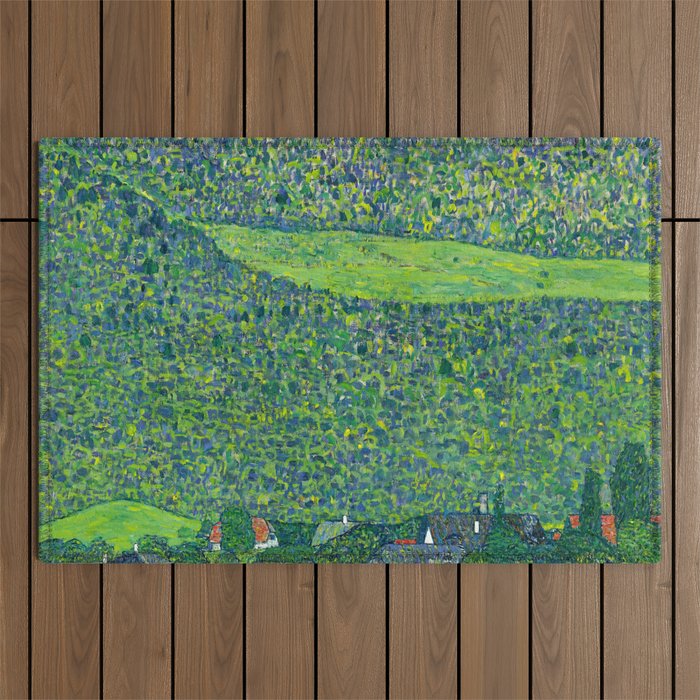 Gustav Klimet "Litzlberg on Lake Attersee" Outdoor Rug Gallery Image 1