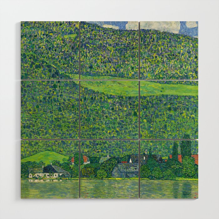 Gustav Klimet "Litzlberg on Lake Attersee" Wood Wall Art Gallery Image 1