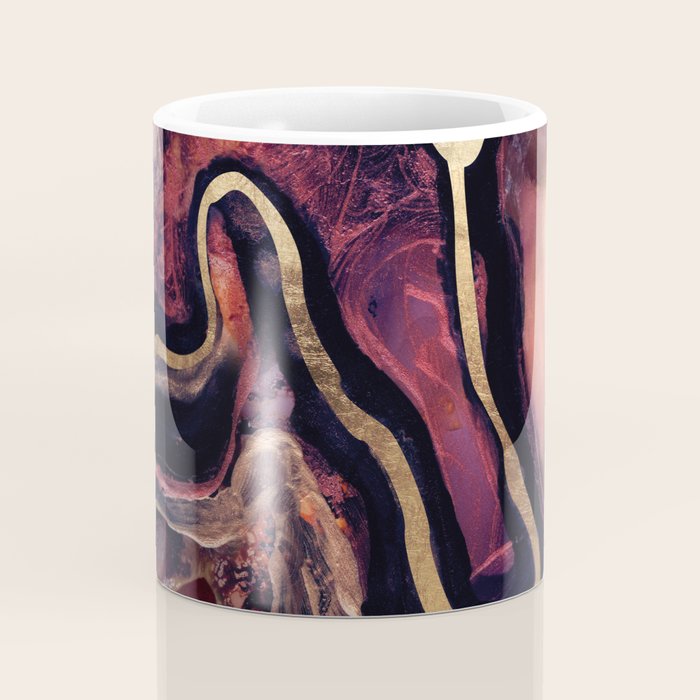 Golden River Abstract Coffee Mug Gallery Image 4