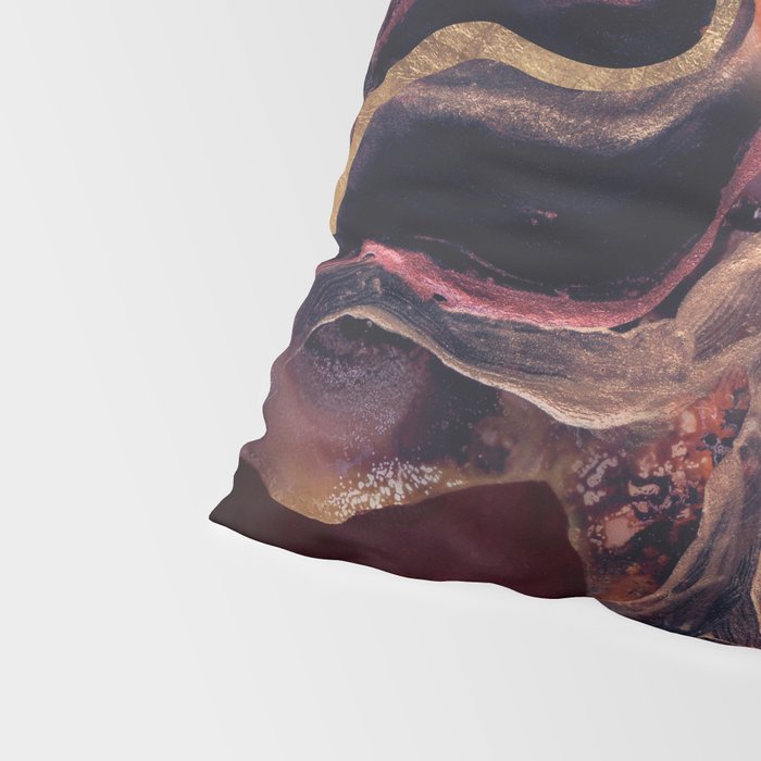 Golden River Abstract Pillow Sham Gallery Image 4