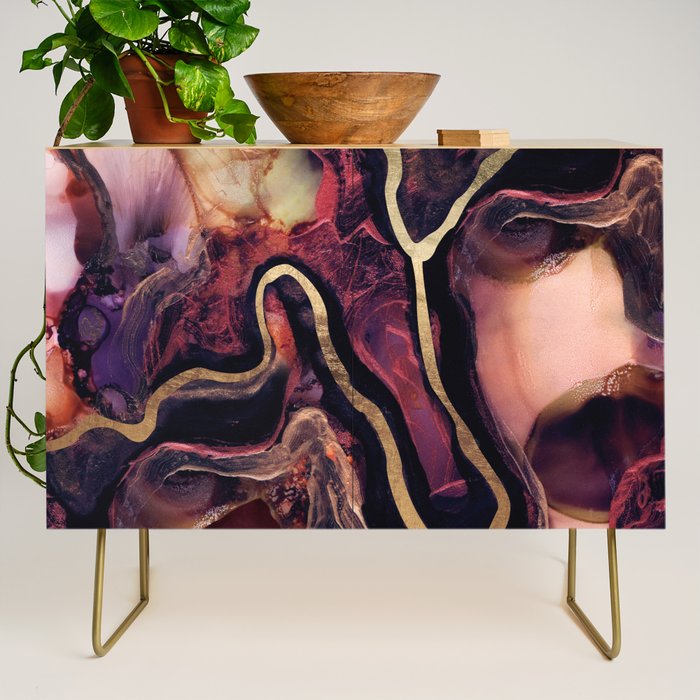 Golden River Abstract Credenza Gallery Image 1