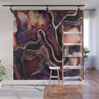 Golden River Abstract Wall Mural Gallery Image 1