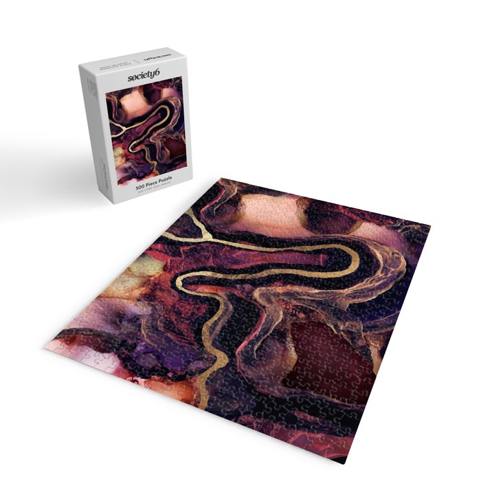 Golden River Abstract Jigsaw Puzzle Gallery Image 2