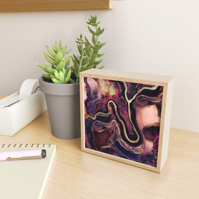 Golden River Abstract Mini Art Print Gallery Image 2