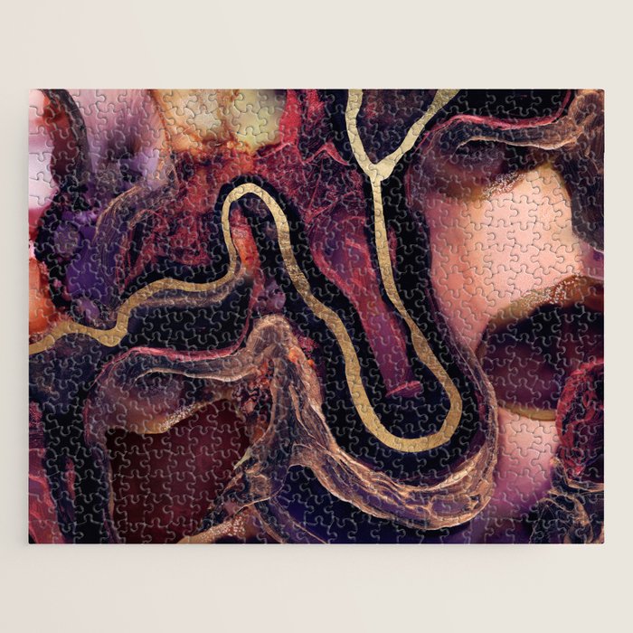 Golden River Abstract Jigsaw Puzzle Gallery Image 1