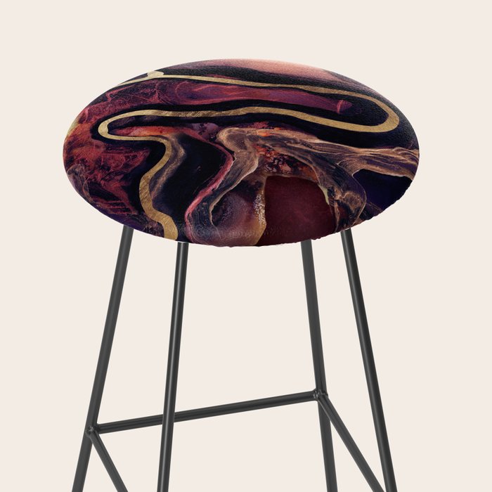 Golden River Abstract Stool Gallery Image 2