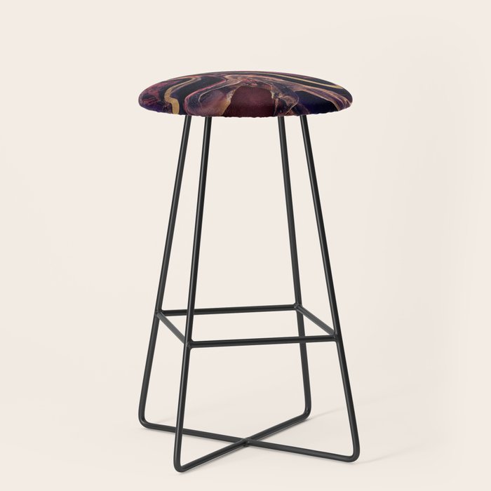 Golden River Abstract Stool Gallery Image 1