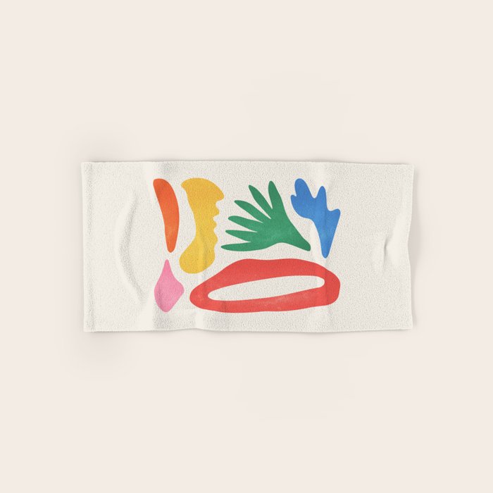 Collage I: Matisse Color Series | Mid-Century Edition Bath Towel Gallery Image 1
