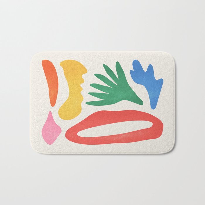 Collage I: Matisse Color Series | Mid-Century Edition Bath Mat Gallery Image 1