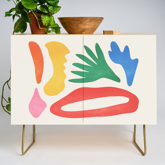 Collage I: Matisse Color Series | Mid-Century Edition Credenza Gallery Image 1