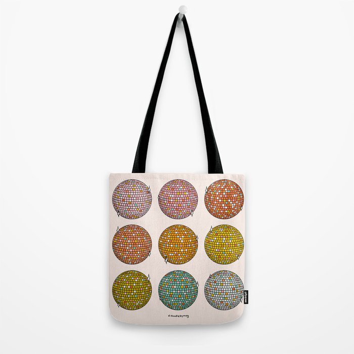 Rainbow Disco Balls Tote Bag Gallery Image 2