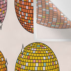 Rainbow Disco Balls Wall Tapestry Gallery Image 3