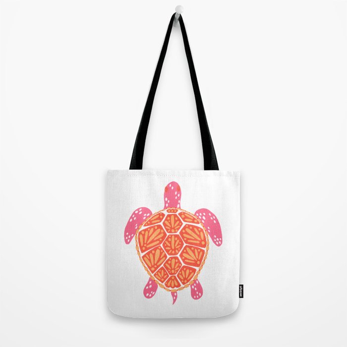 Sea Turtle - Melon Palette Tote Bag Gallery Image 2