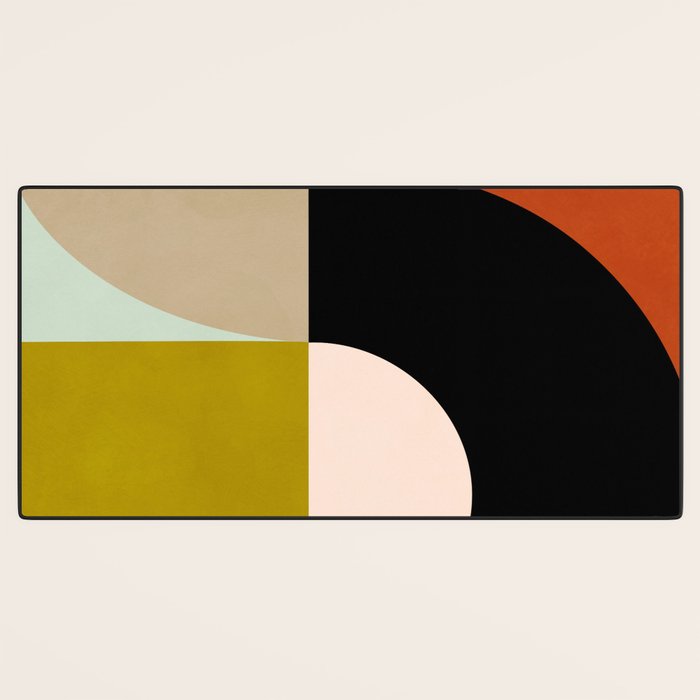 think big 4 shapes geometric Desk Mat Gallery Image 3