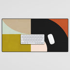 think big 4 shapes geometric Desk Mat Gallery Image 1