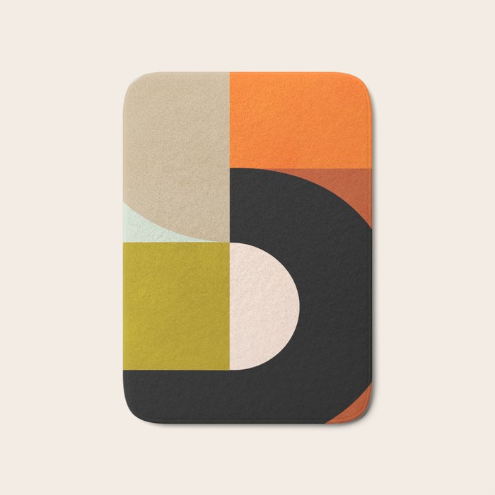 think big 4 shapes geometric Bath Mat Gallery Image 1