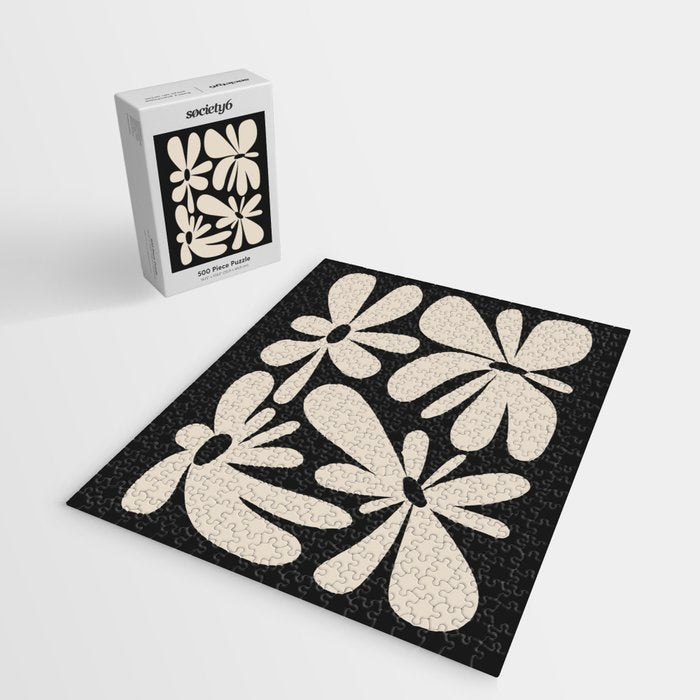 Bloom: Black & White Matisse Edition Jigsaw Puzzle Gallery Image 2
