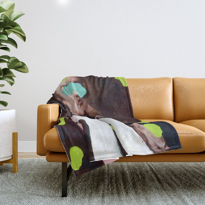 Brutalized Gainsborough 1 Throw Blanket Gallery Image 1