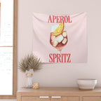 Aperol Spritz: Retro Classic Cocktail 01 Wall Tapestry Gallery Image 2