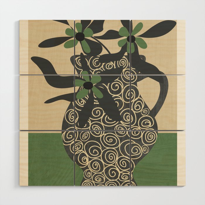 Modern Bloom 4 Wood Wall Art Gallery Image 1