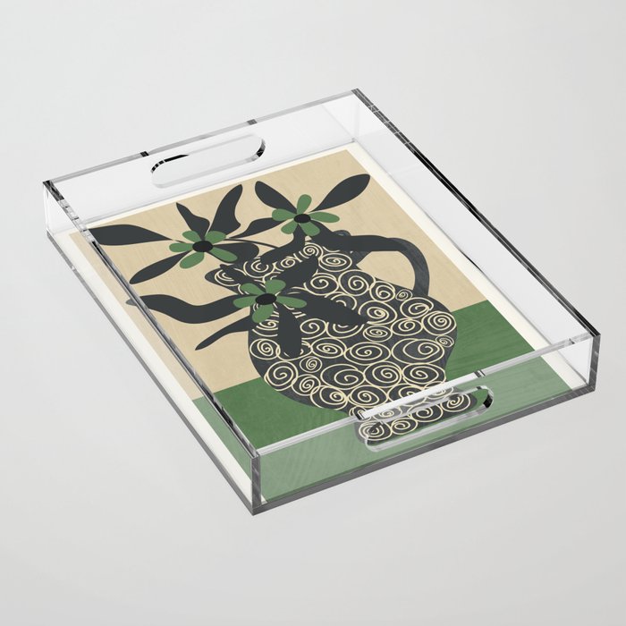 Modern Bloom 4 Acrylic Tray Gallery Image 1