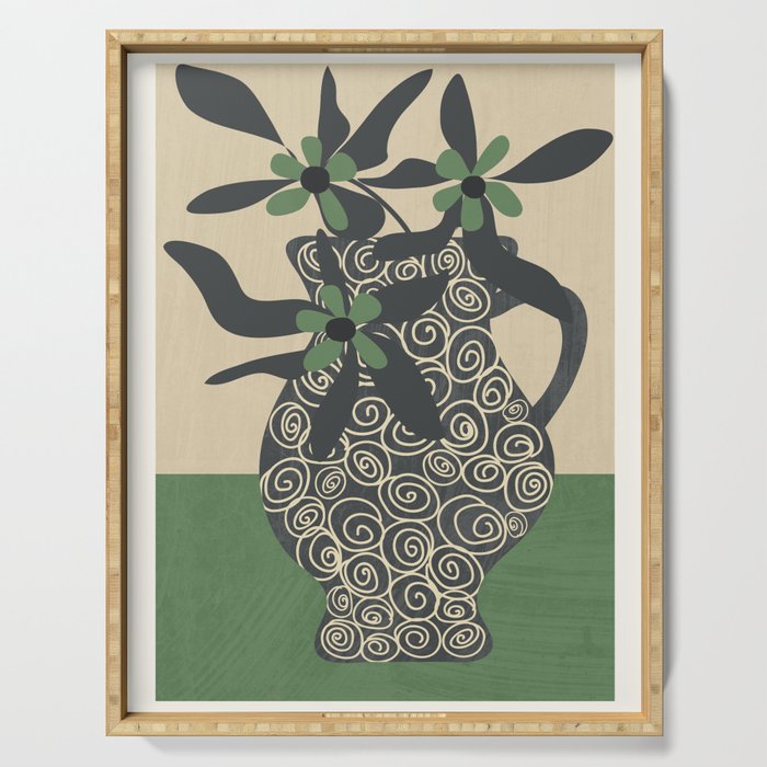 Modern Bloom 4 Serving Tray Gallery Image 1