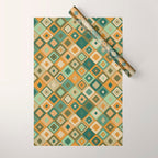 Hand-drawn Quilt #6 Wrapping Paper Gallery Image 1