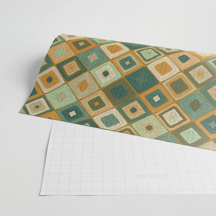 Hand-drawn Quilt #6 Wrapping Paper Gallery Image 2