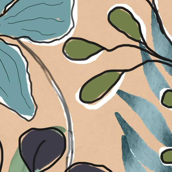 Elegant Botanical Line Art 4 Coffee Mug Gallery Image 2
