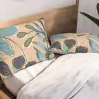 Elegant Botanical Line Art 4 Pillow Sham Gallery Image 2