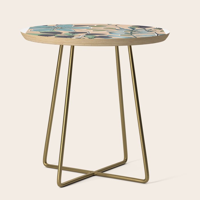 Elegant Botanical Line Art 4 Side Table Gallery Image 1