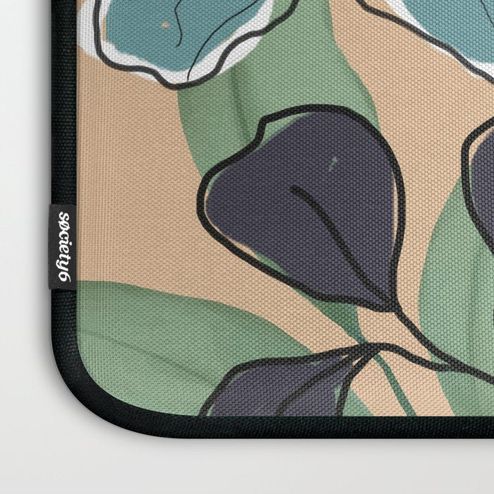 Elegant Botanical Line Art 4 Laptop Sleeve Gallery Image 3