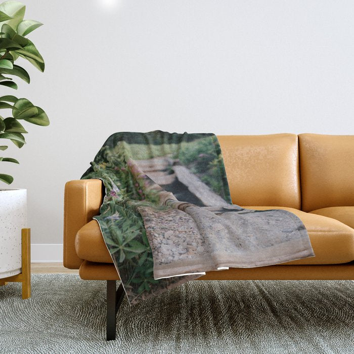 Wildflower Steps Throw Blanket Gallery Image 1