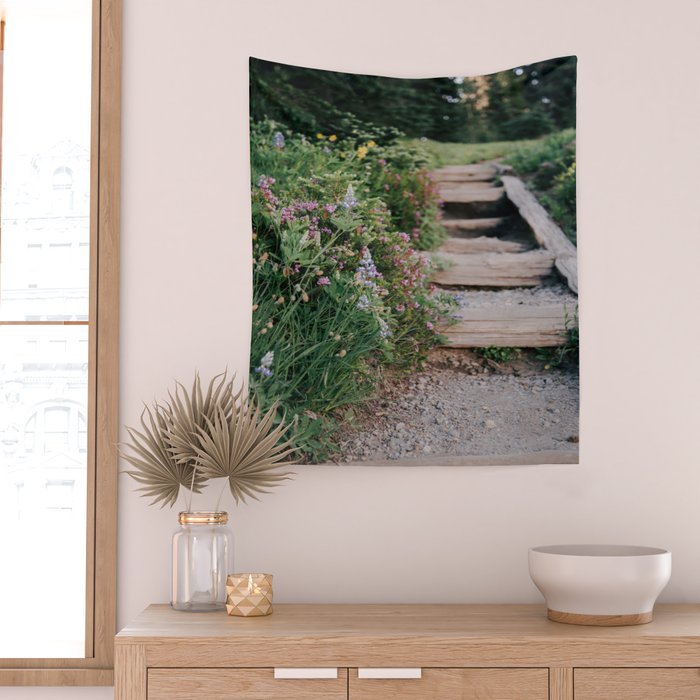 Wildflower Steps Wall Tapestry Gallery Image 2